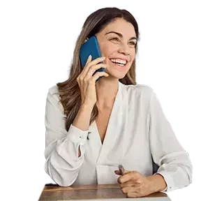 女士正在打电话